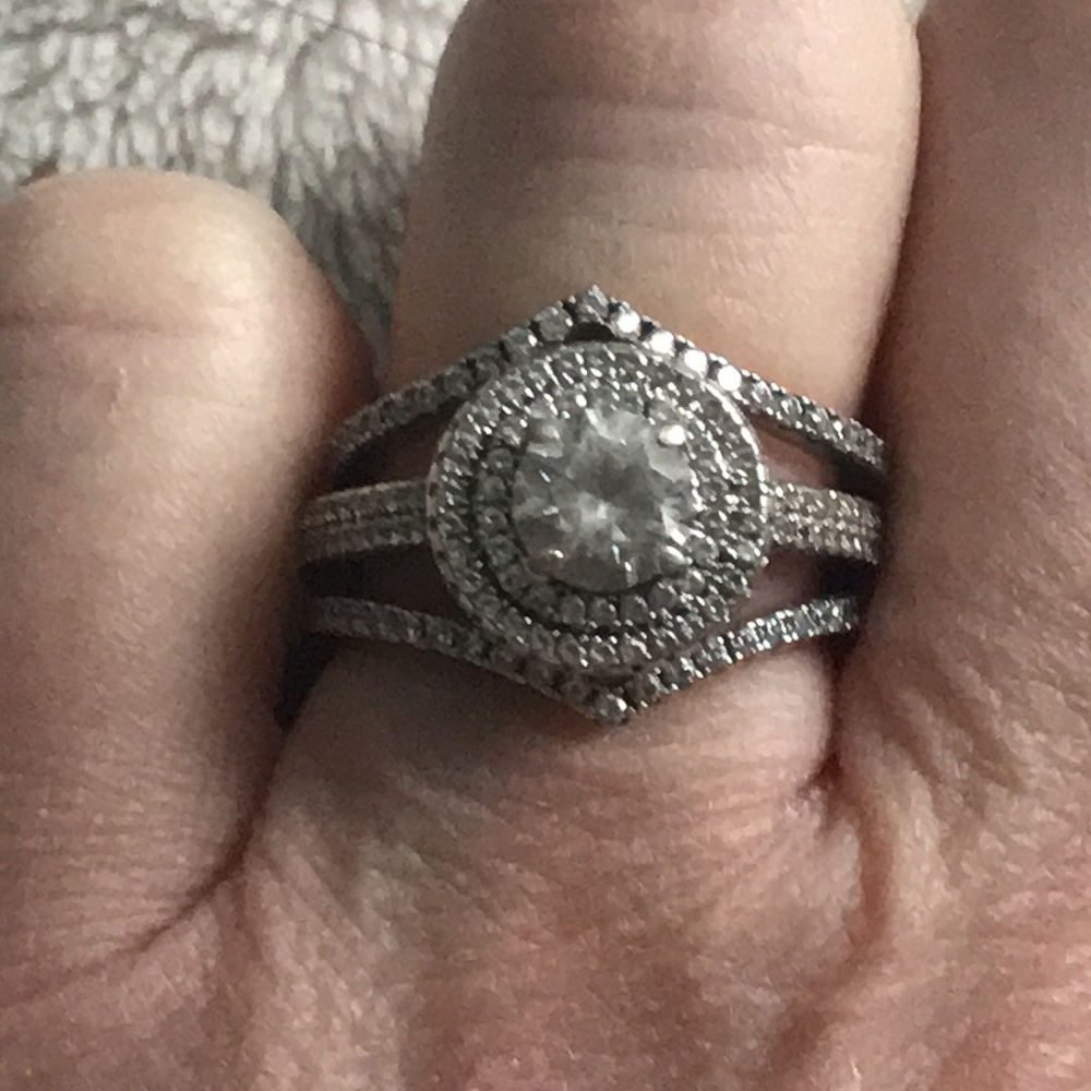 3 sterling silver rings. 2 are Pandora brand.